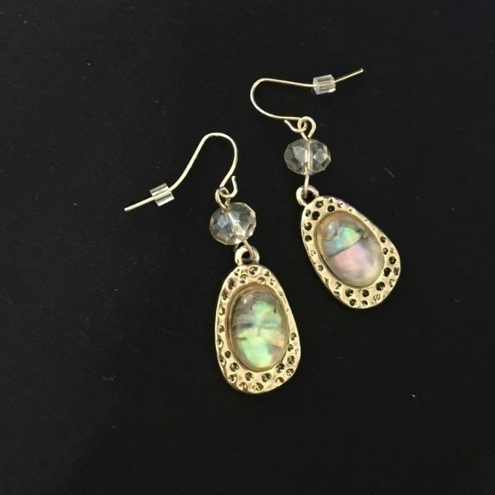 🌺100% Genuine Shell dangle earrings Gold V2